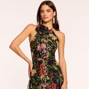 Ramy Brook Idella Ruffle Halter Gown